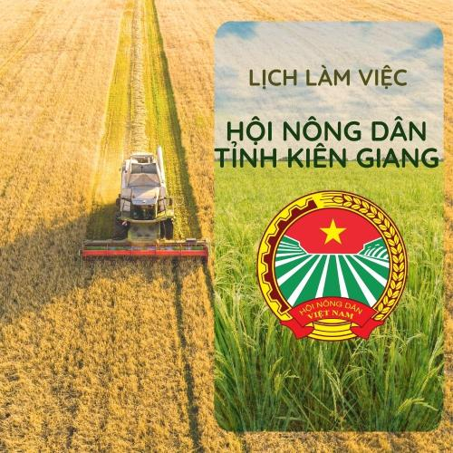 Lịch Làm Việc Của Thường Trực Hội Nông Dân Tỉnh Kiên Giang Từ Ngày 01/10/2024 Đến 15/10/2024